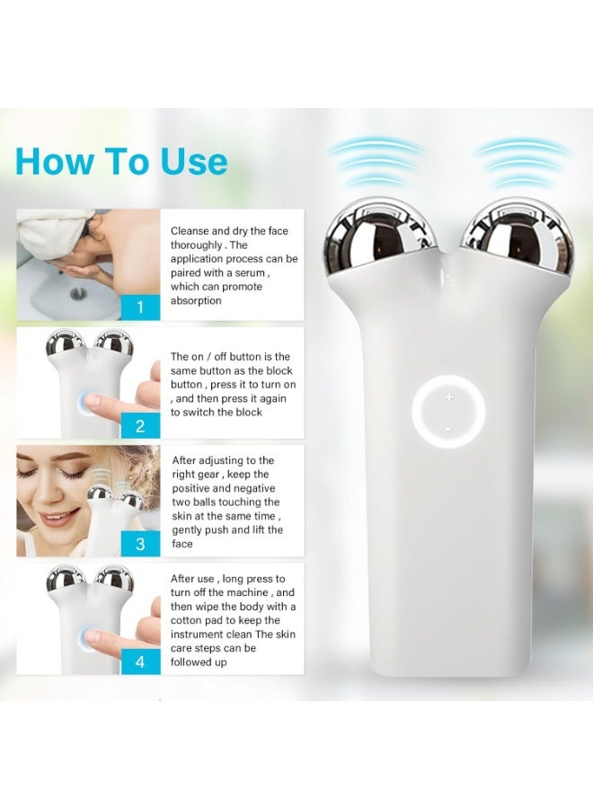 Microcurrent Beauty Device, Anti-Ageing Facial Massager, Smoothes Wrinkles, Firms Skin, Lifts Facial Contours, USB Rechargeable - Image 5